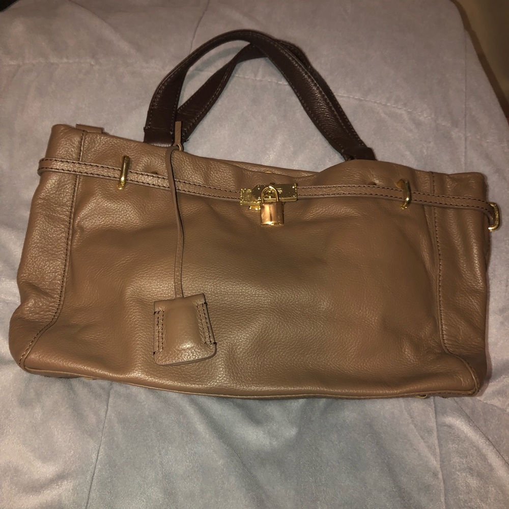 NEW Barr & Barr New York Brown Leather Tote Handbag
